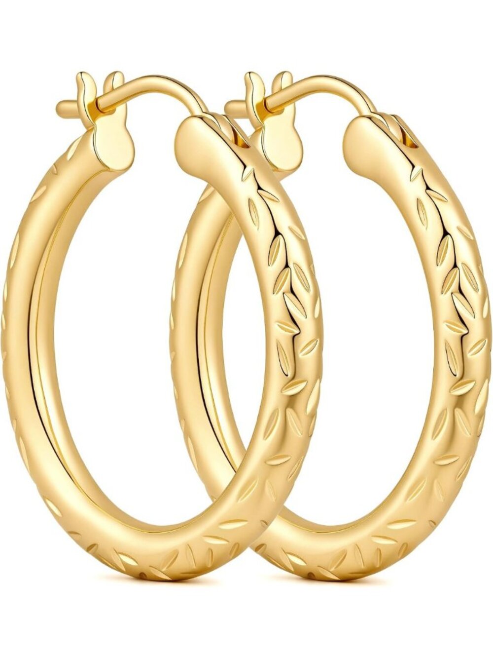Stylish 14K Gold Hoop Earrings for Women - Elegant Jewelry Accessory